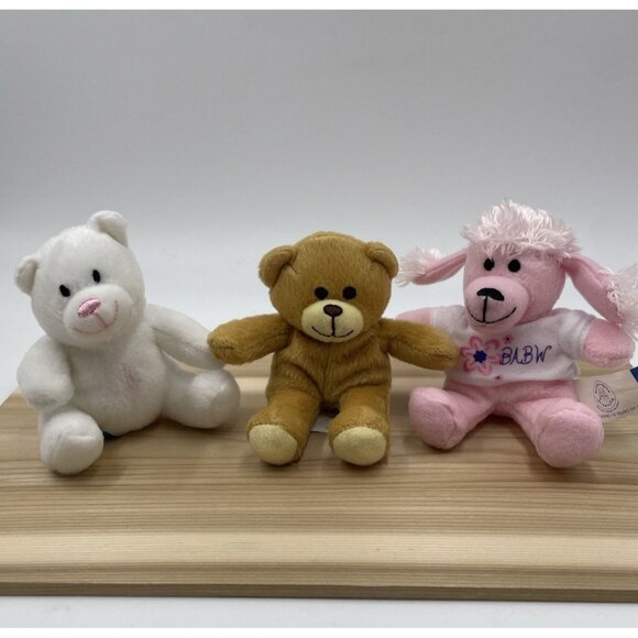Build-A-Bear Workshop Other - Build A Bear Lot of 3 McDonalds Happy Meal Mini Plush Dog Poodle Teddy Bears